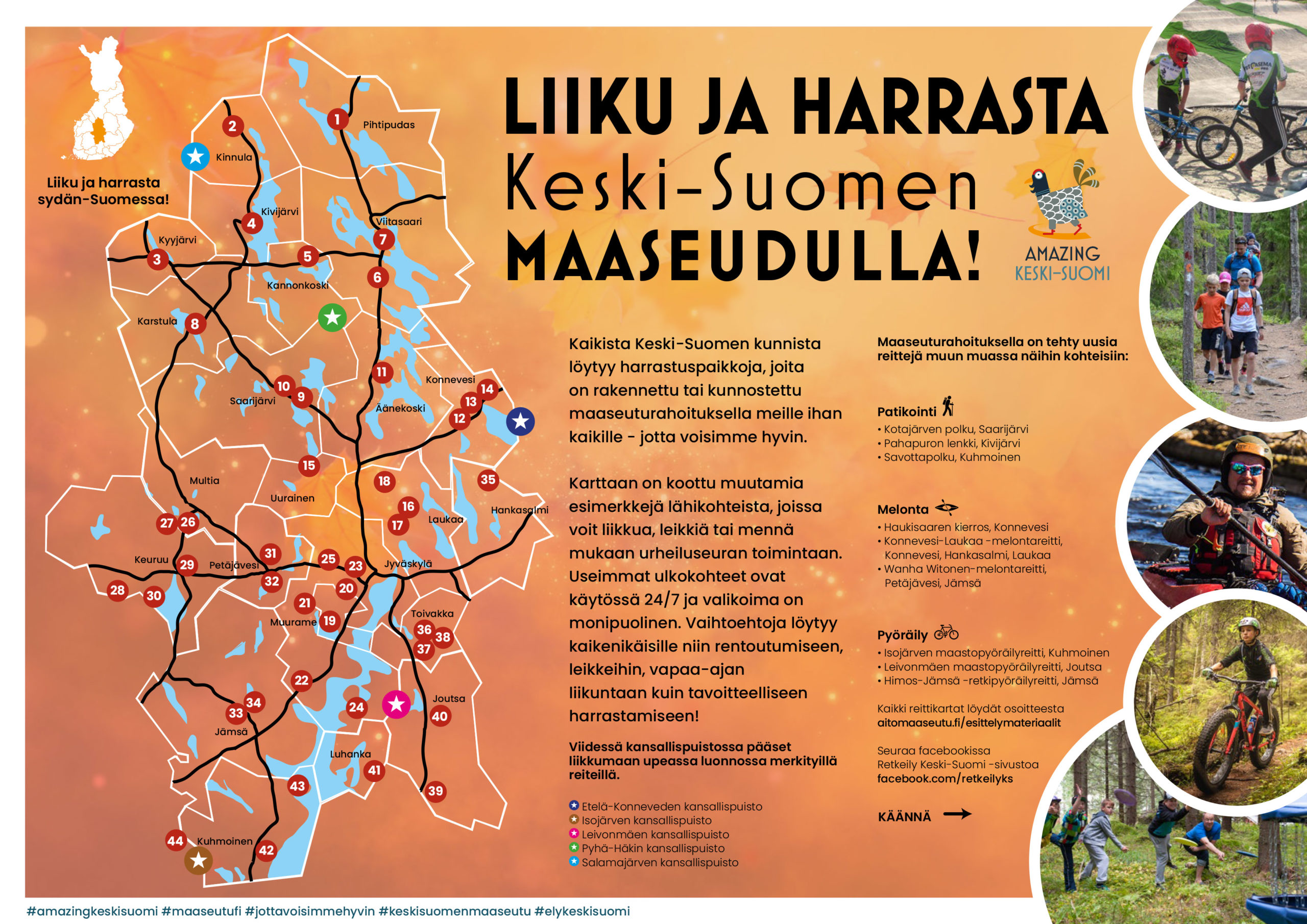 Liikunta- ja harrastuspaikkoja Keski-Suomen maaseudulle – maaseuturahasto  avainasemassa - Aito Maaseutu